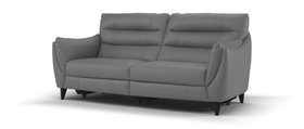 Sofology, Sasso 2.5 Seater Power Recliner Sofa In Trusty Grain Leather Charcoal, £2,099 Launch Price Until 02.09