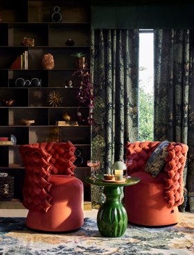 Sofology, Guiggiola Accent Chair In Smooth Velvet Rust, £2,599 Launch Price Until 02.09 (3)