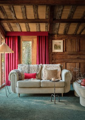 Sofology, Chamonix 2 Seater In Natural Soft Short Pile Faux Fur, £1099