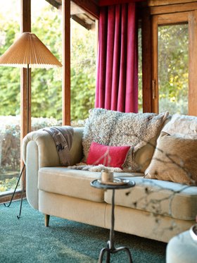 Sofology, Chamonix 2 Seater In Natural Soft Short Pile Faux Fur, £1099