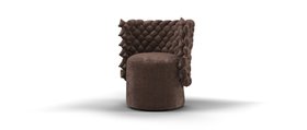 Sofology, Guiggiola Accent Chair In Cosy Sherpa Chocolate, £2,799