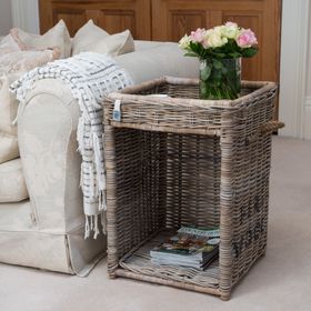 Key Largo Rattan Open Side Table