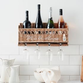 Key Largo Rattan Wine & Bottle Rack