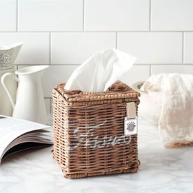 Key Largo Rattan Tissue Box Cover