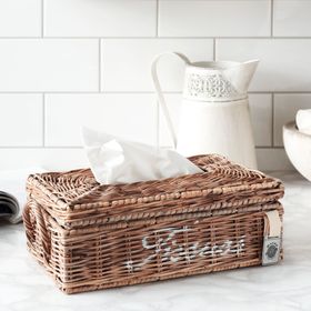Key Largo Rattan Rectangular Tissue Box Cover