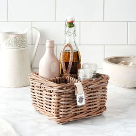 Key Largo Kubu Rattan Cutlery & Condiment Holder
