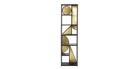 Swoon Shelving, Art Deco Style in Black