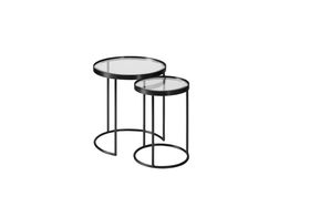 Side Table, Art-deco style in Black