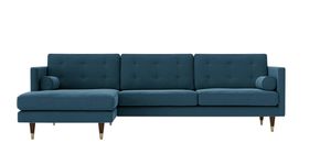 Porto LCorner Velvet petrol blue Desktop
