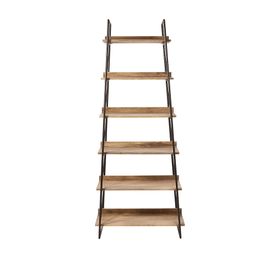 Swoon | Storo | Industrial Style | Wide Shelving in Black Steel & Natural | Mango Wood