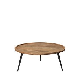 Swoon | Tabak | Coffee Table | Industrial Style in Natural | Mango Wood & Black Steel