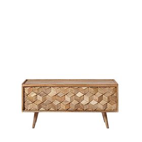 Swoon | Terning | Media Unit | Mid-Century Style in Natural | Mango Wood