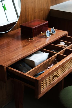Swoon Raphia Dressing Table