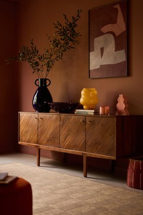 Noah Dark Brown Acacia Wood Sideboard