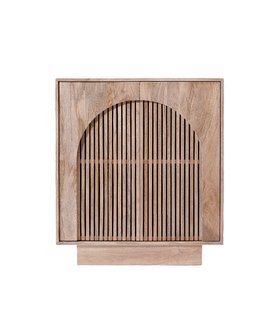 Amalie Natural Oak-Stained Mango Wood Cabinet