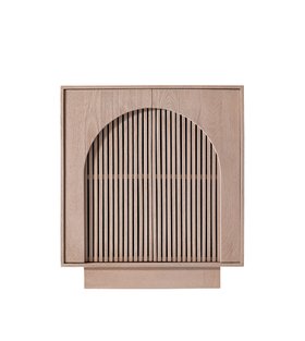 Amalie Sandblasted Grey Mango Wood Cabinet