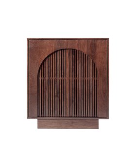 Amalie Dark Brown Mango Wood Cabinet