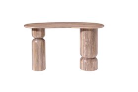 Halan Natural Oak-Stained Mango Wood Desk