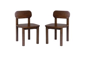 Rita Dark Mango Wood Dining Chair Pair