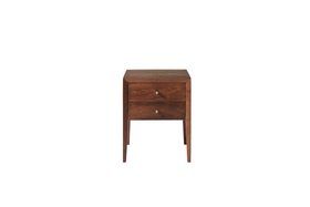 Valente Dark Brown Mango Wood Bedside Table