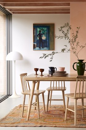 Metz Six-seater Natural Mango Wood Dining Table