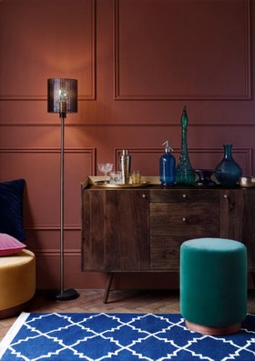 Fresco Light Brown Mango Wood & Brass Sideboard