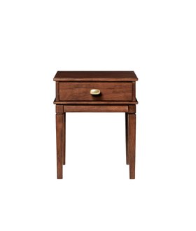 Canonbury Dark Brown Mango Wood Bedside Table