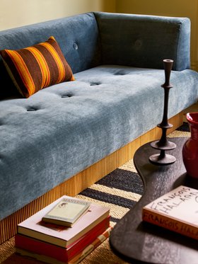 Rochford Three-Seater  Hydro Crushed Velvet Sofa