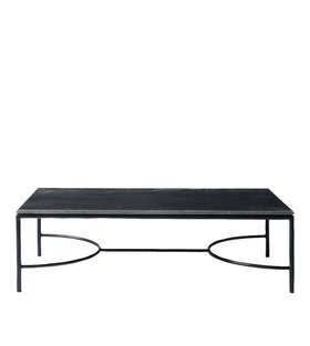 Krono Black Marble & Black Steel Coffee Table