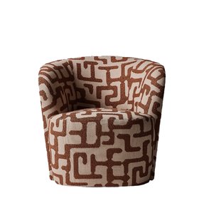 Ritz Dark Rust Boucle Armchair