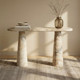 Hump Solid Marble Console Table