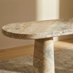 Hump Solid Marble Console Table