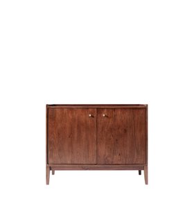 Newham Dark Stained Mango Wood & Brass Sideboard