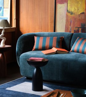 Alban Two-Seater Hydro Crushed Velvet Sofa