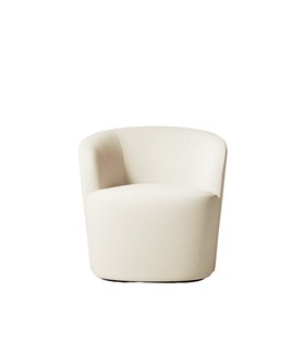 Ritz Ecru Plain Fabric Armchair