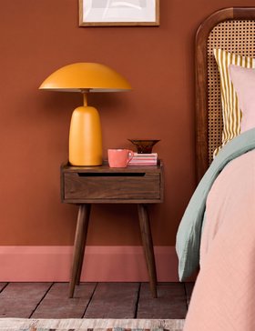 Southwark Dark Brown Acacia Bedside Table
