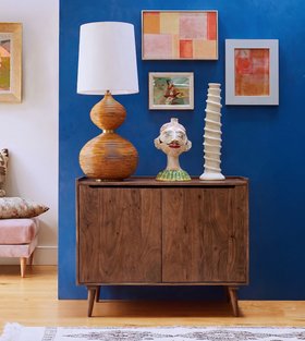 Southwark Small Dark Brown Acacia Wood Sideboard
