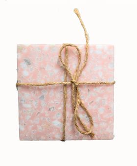 Blush Pink Terrazzo Coasters