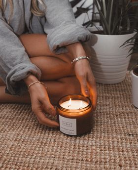 Coconut Leaf Soy Candle