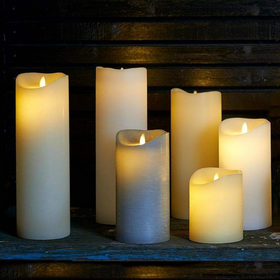 LED Pillar Candle - Medium