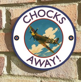 Spitfire personalised house or shed sign