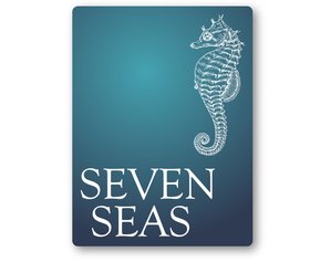 Seahorse house or beach hut sign