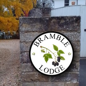 Blackberry or bramble house sign