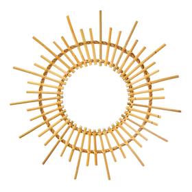 Rattan Starburst Mirror