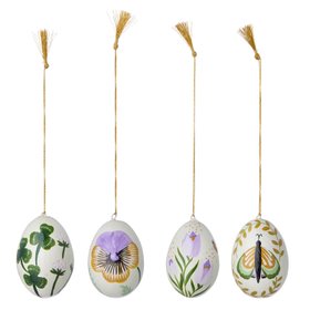 Papier Mâché 'Anila Shell' 7cm Eggs Box of 4 eggs by Bungalow of Denmark (Copy)