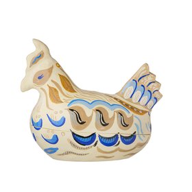 Papier Mache Decoration 'Hen   Cream' By Bungalow Of Denmark