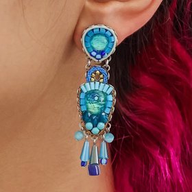 Ayala Bar Blue Bayou Earrings Cloudless