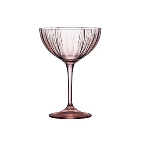 Champagne glasses set of 6 in Pink Magnolia