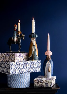 Wise Men On Blue Background