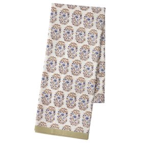 Tablecloth 'Mallika Indigo' Hand Block Printed Cotton by Bungalow of Denmark